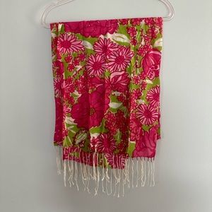Lilly Pultizer scarf fringe